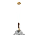 DecorBites™ Glass LED Pendant Lamp Petal Lampshade for Bedroom Living Dining Room