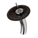 DecorBites™ Glass Rocker Handle Basin Faucet, Waterfall Mixer Taps, Chrome Finish