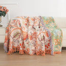 DecorBites™ Double Cotton Bohemian Throw Blanket - Lightweight & Breathable Summer Cover for Beds, Sofas, and Home Decor