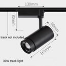 DecorBites™ Adjustable Focus Industrial Black Track Spotlights