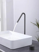 DecorBites™ Brushed Black Basin Faucet with Rotating Two-Hole Sink Tap - Widespread Bathroom Tap