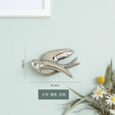 DecorBites™ Golden Bird Swallow Sculpture Wall Decor Three-dimensional Handicrafts