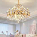 DecorBites™ Jade Crystal Chandelier: Modern European Living Room & Dining Lamp