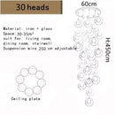 DecorBites™ LED Chandelier: Modern Lighting for Living, Dining, and Staircase Areas