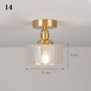 DecorBites™ Glass Shade Pendant Ceiling Lamp for Kitchen Aisle Bedroom LED Lights Fixtures