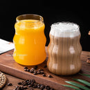DecorBites™ Glass Coffee Mug Set for Tea, Beer, Juice - Heat-Resistant Transparent Cups