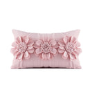 DecorBites™ 3D Velvet Flower Pillow Covers in Yellow Beige 45x45cm