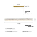 DecorBites™ Art Deco Marble Steel Chandelier: Modern LED Black Gold Lighting for Dinning Room