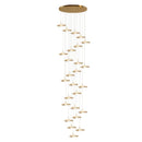 DecorBites™ Gold Acrylic Chandeliers LED Pendant Lamp Modern Staircase Living Room Lighting