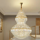DecorBites™ Crystal Hollow Chandelier for Luxury Living Room and Stair Lamps