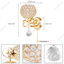 DecorBites™ Crystal Wall Light: Elegant Bedroom Bedside Lamp E27 Sconce, European Design