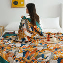DecorBites™ Cotton Gauze Boho Throw Blanket