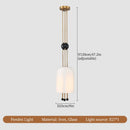 DecorBites™ Glass LED Chandelier: Elegant Ceiling Light for Home Decor and Ambiance