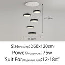 DecorBites™ Circular Modern Chandelier Pendant Light Dimmable Indoor Lamp for Dining & Kitchen Island