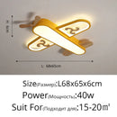 DecorBites™ Kids LED Wood Ceiling Light in Yellow & Blue - Minimalist Design