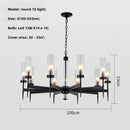 DecorBites™ Gold Metal Glass LED Pendant Lights Chain Hanging Lamp