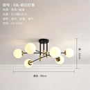DecorBites™ Glass Ball LED Chandelier Ceiling Light for Living Room and Kitchen