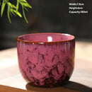 DecorBites™ Japanese Kiln Transformation Ceramic Tea Cup Espresso Coffee Mug Pottery Kung Fu Teacup