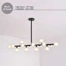 DecorBites™ LED Glass Chandelier Pendant Lamp for Living Room Dining Room Lighting