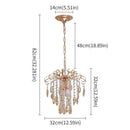 DecorBites™ Crystal Led Pendant Light Modern Chandelier Ceiling Lamp for Living Room