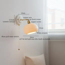 DecorBites™ Ceramic Wall Sconce Light Copper Arm Nordic Minimalism Bedroom Bathroom Mirror