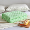 DecorBites™ Cotton Waffle Towel Quilt Single Blanket for Office & Picnics
