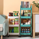 DecorBites™ Kitchen Storage Cart Rolling Utility Organizer Rack Shelf Trolley Cart