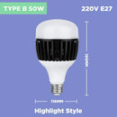 DecorBites™ 100W E27 Super Bright LED Bulb for Home Kitchen Garage Lighting
