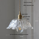 DecorBites™ Clear Glass Knob Switch LED Pendant Light Fixture: Modern Nordic Hanging Chandelier