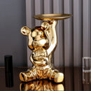 DecorBites™ Bear Ornaments Key Trays Cosmetic Boxes Cartoon Figurines Desktop Decorations