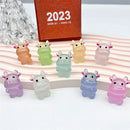 DecorBites™ Fluorescence Micro Rabbit Figurine: Miniature Room Decor Ornaments