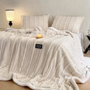 DecorBites™ Cozy Faux Rabbit Plush Blanket for Autumn/Winter - Soft Milk Velvet Nap Blanket