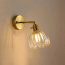 DecorBites™ Clear Glass LED Wall Lights Up Down Rotate Copper Nordic Sconce Fixtures