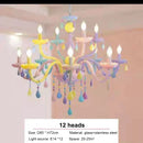 Modern macaron color decorbites crystal chandelier children room