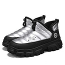 Winter Snow Boots, Men's Insulated Warm Cotton Boots, Anti-slip and Wear-resistant Hiking Shoes, Casual Outdoor Boots