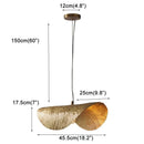 DecorBites™ Leaf Light Copper Chandelier Pendant Lamp for Bedside Living Room Dining Bar
