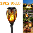 Outdoor 96LED Solar Flame Torch Lights Flickering Light Dancing Led Waterproof Garden Decoration Lawn Path Yard Patio Lamps