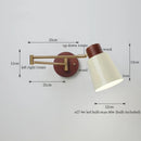 DecorBites™ Creamy Iron LED Wall Lamp Bedroom Living Room Bathroom Mirror Stair Light