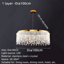 DecorBites™ Crystal Waterfall Chandelier for Foyer Dining Room Hotel Home Decor