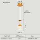 DecorBites™ Crystal LED Chandelier for Dining Room Decor