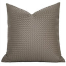 DecorBites™ Geometric Faux Leather Throw Pillow Cover - Modern Luxury Pillowcase