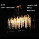 DecorBites™ Crystal LED Chandeliers: Luxury Ceiling Pendant Lighting for Home, Dining, and Living Spaces
