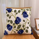 Embroidered Geometric Cushion Cover