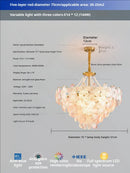 DecorBites™ Glass Flower Princess Room LightLux Postmodern French Cream Wind Lamp