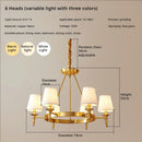 DecorBites™ Copper American Chandelier: Luxury Modern Living Room, Dining Room, Bedroom Light