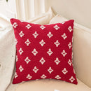 DecorBites™ Houndstooth Cushion Cover 30x50cm Black and White Bow Waist Pillow Case