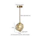 DecorBites™ Cracked Glass LED Pendant Light for Cafe Bar Kitchen Living Room