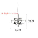 DecorBites™ LED Candle Chandelier: Elegant Italian Design Pendant Light for Home Decor