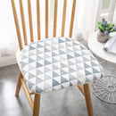 DecorBites™ Cotton Hemp Dining Chair Cushion - Nordic Print, Non-Slip, Comfortable Office & Living Decor