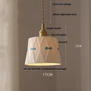 DecorBites™ Brown Wood Ceramic Tassel LED Pendant Lights for Modern Interior Lighting